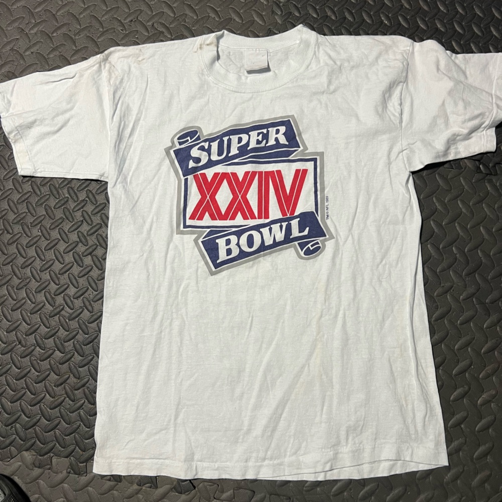 White Short Sleeve Super Bowl Tee
